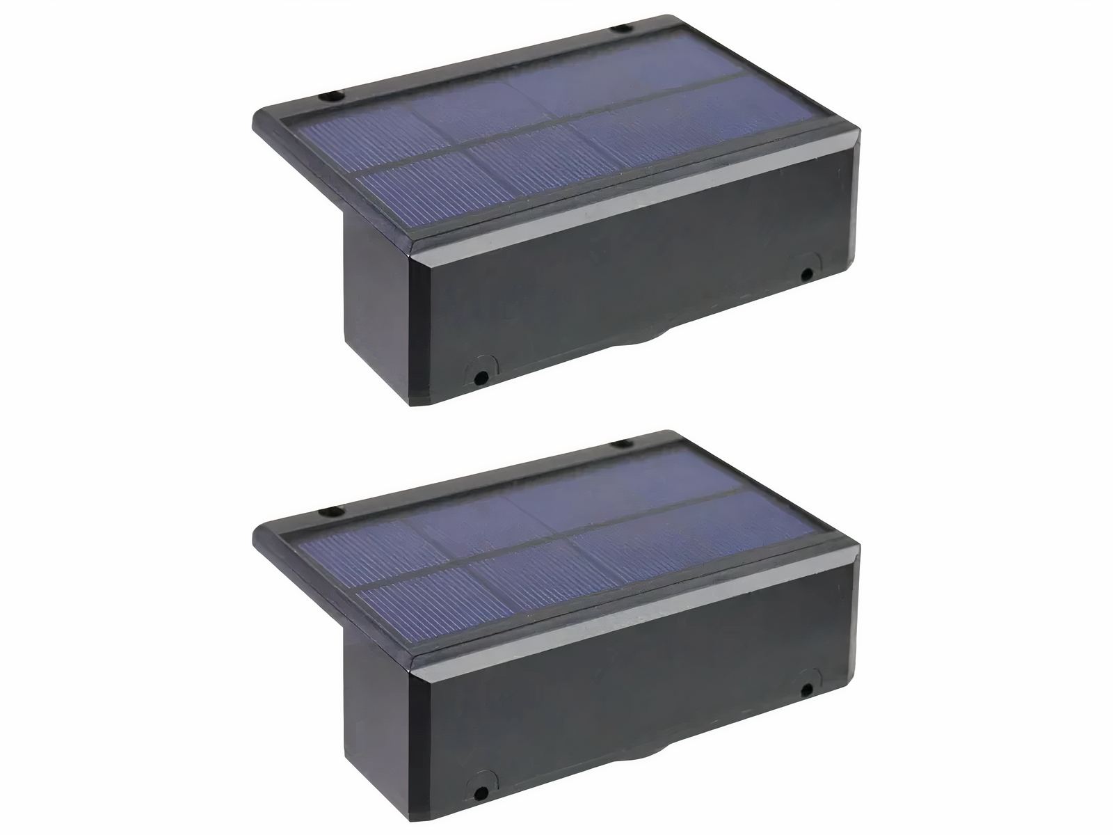 Applique LED solaire étanche et design noir