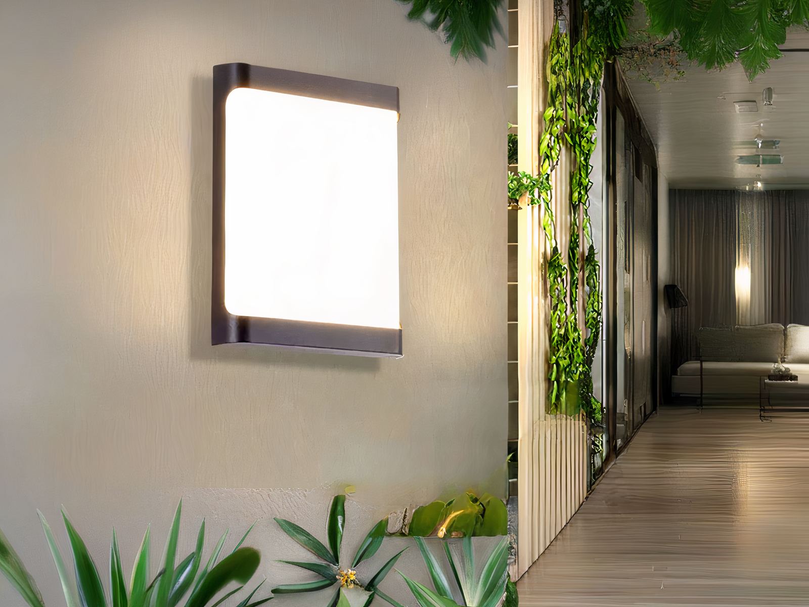 Applique murale exterieur LED tendance et carrée