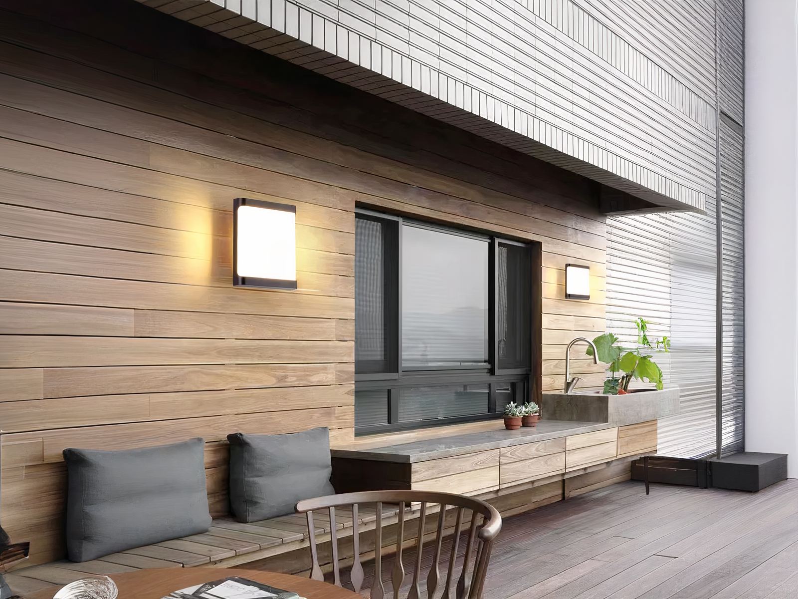 Applique murale exterieur LED tendance et carrée