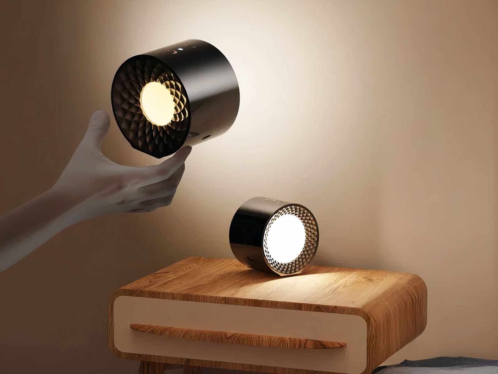 Applique murale LED sans fil rotative