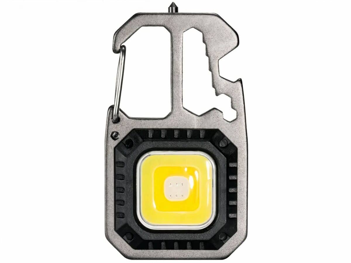 Baladeuse LED multifonctionnelle et miniature Baladeuse LED multifonctionnelle et miniature sur fond blanc