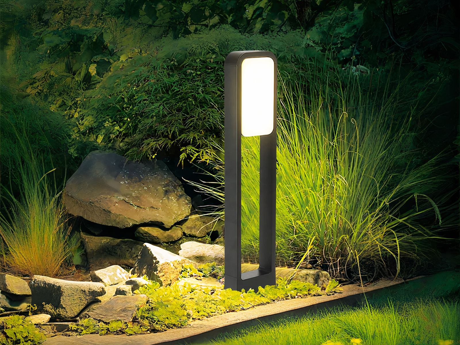 Borne extérieure LED haute puissance et étanche en aluminium