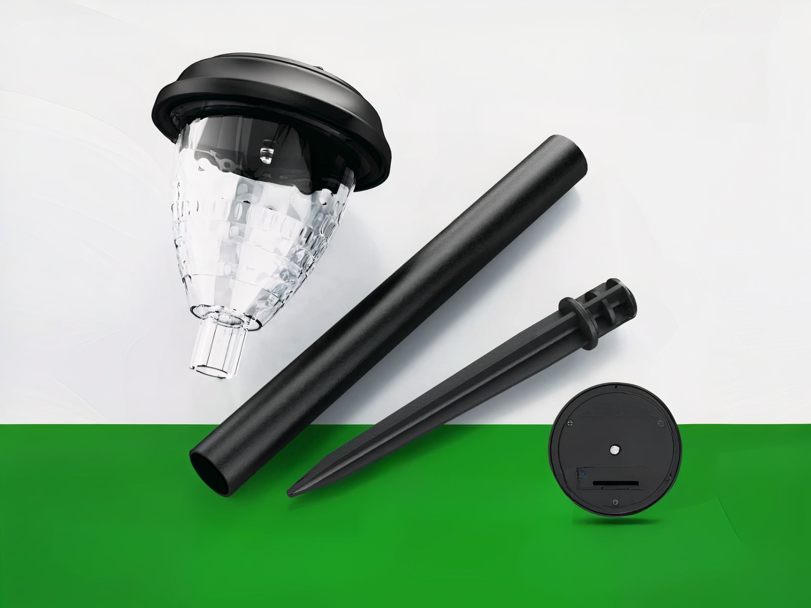 Borne extérieure LED solaire et étanche