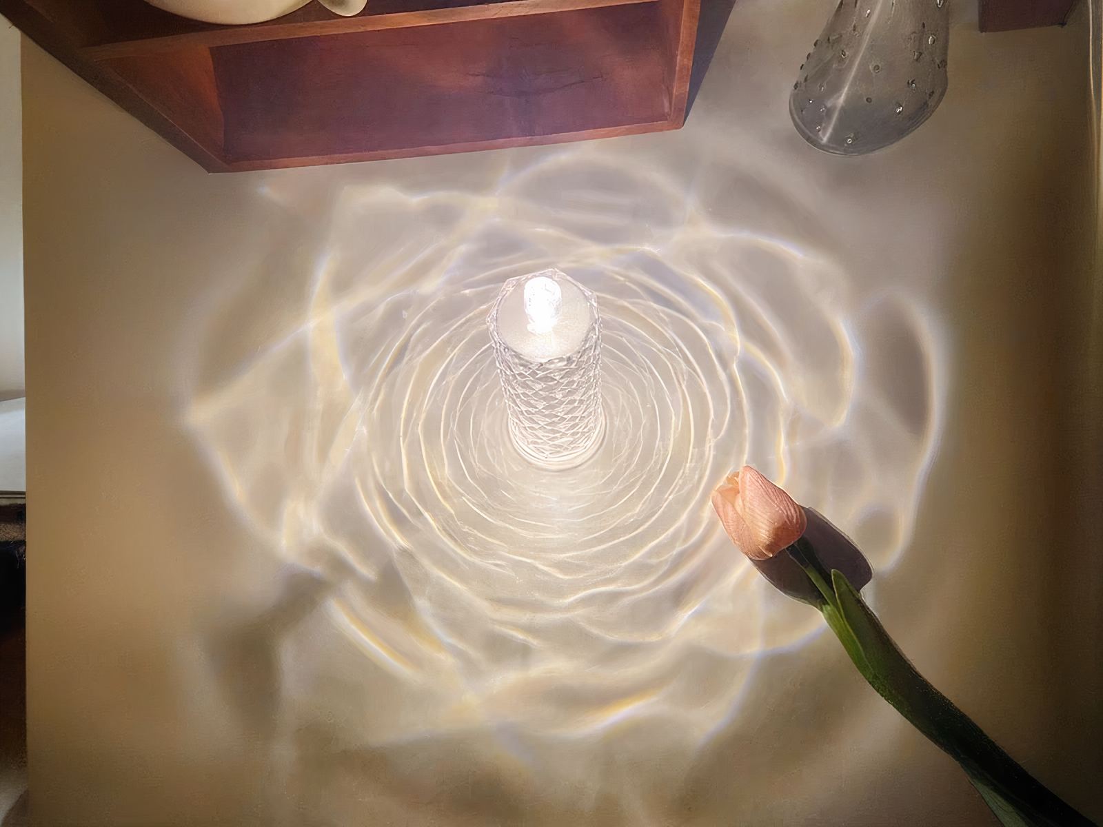 Bougies LED effet cristal