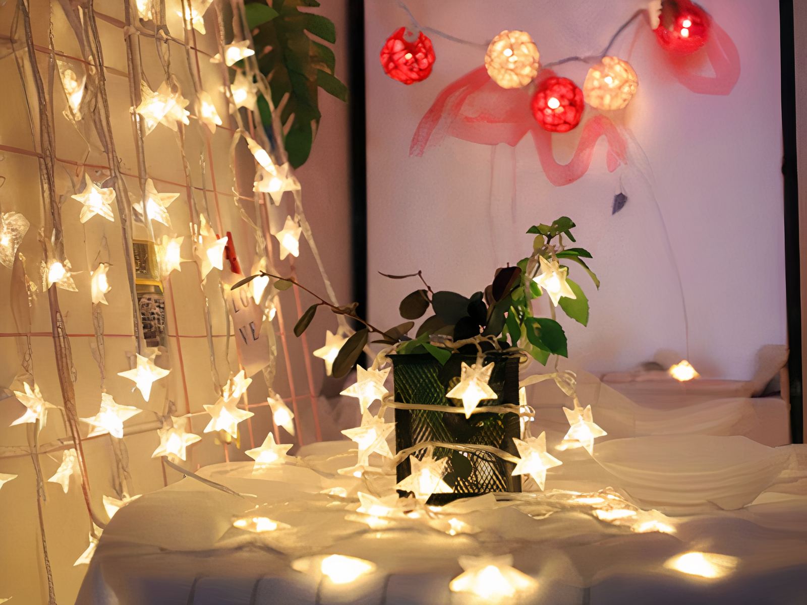 Guirlande LED à pile avec étoiles Guirlande LED à pile avec étoiles – Image 3