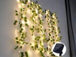 Guirlande led exterieur avec des fausses feuilles de vigne