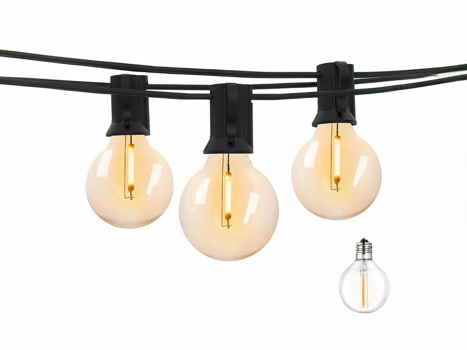 Guirlande led exterieur en forme d'ampoules