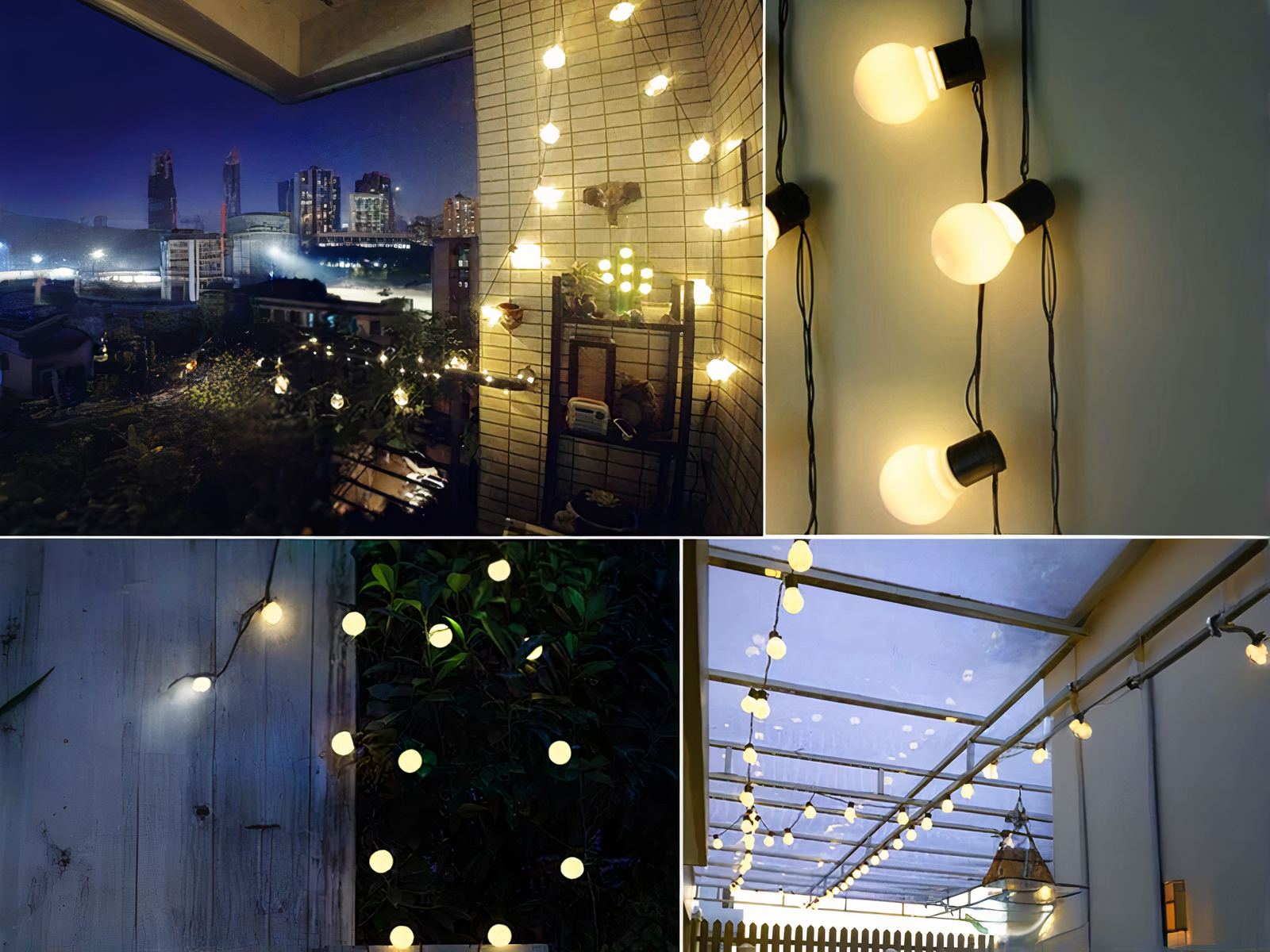 Guirlande led exterieur raffinée avec panneau solaire