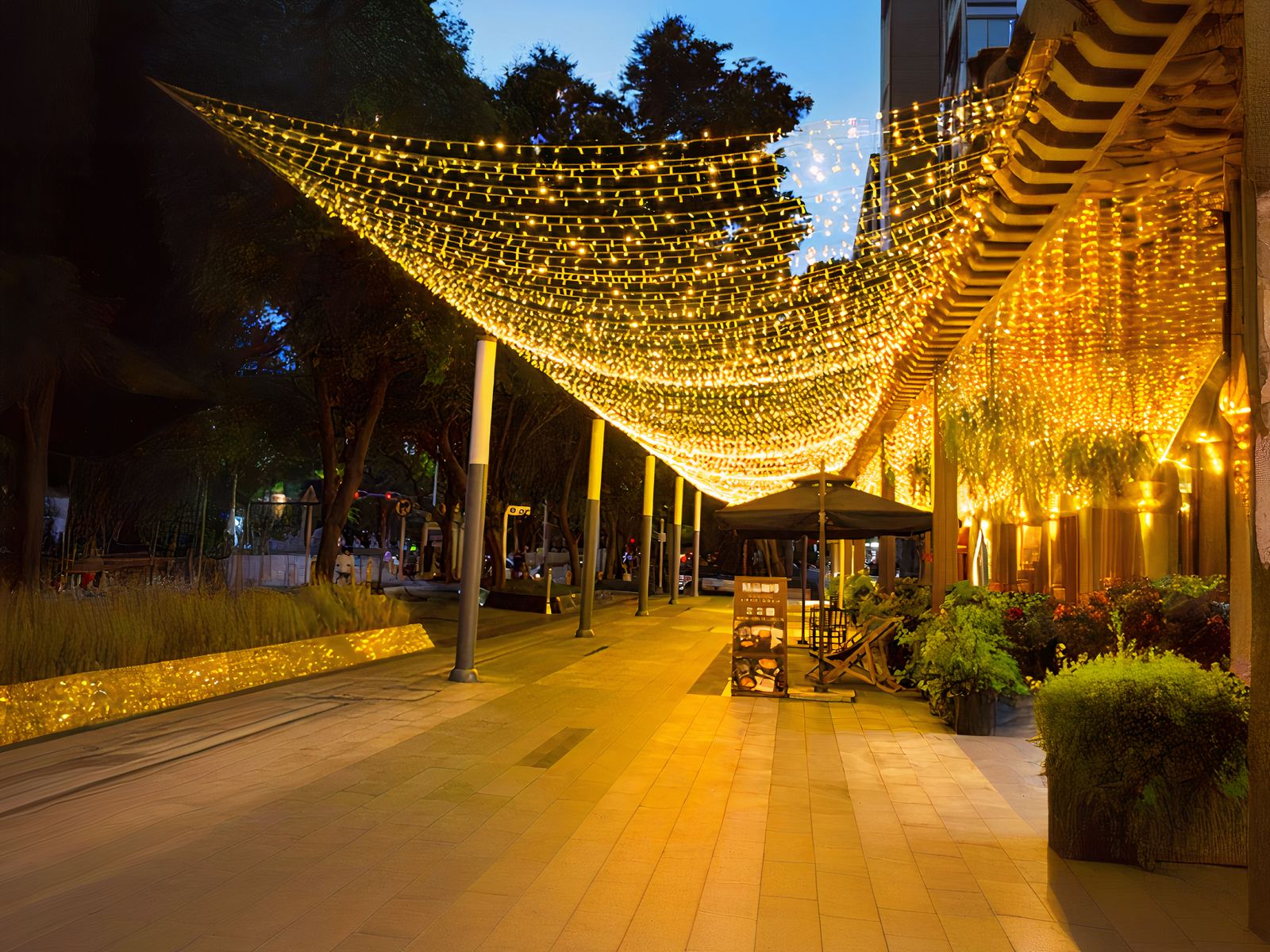 Guirlande led exterieur scintillante et solaire