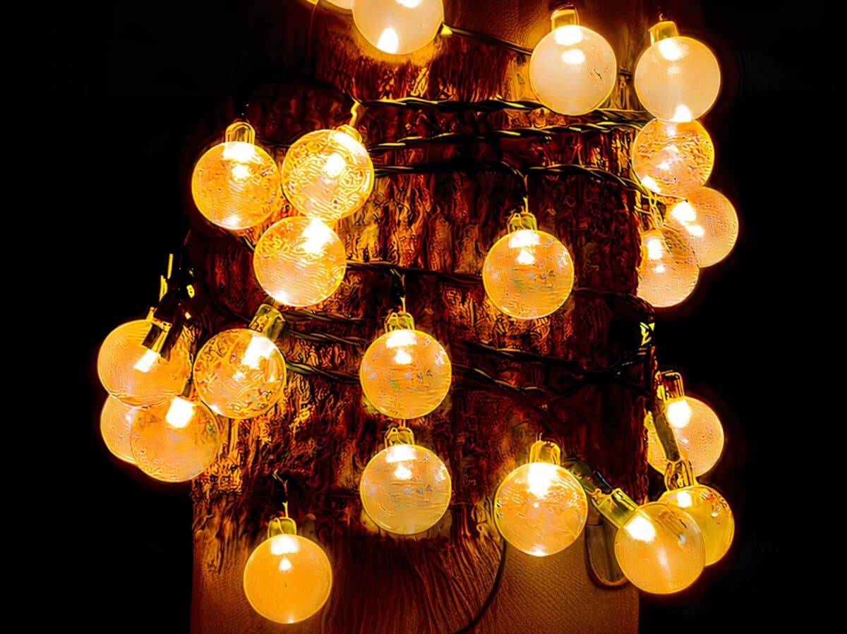 Guirlande LED solaire design et chaleureuse