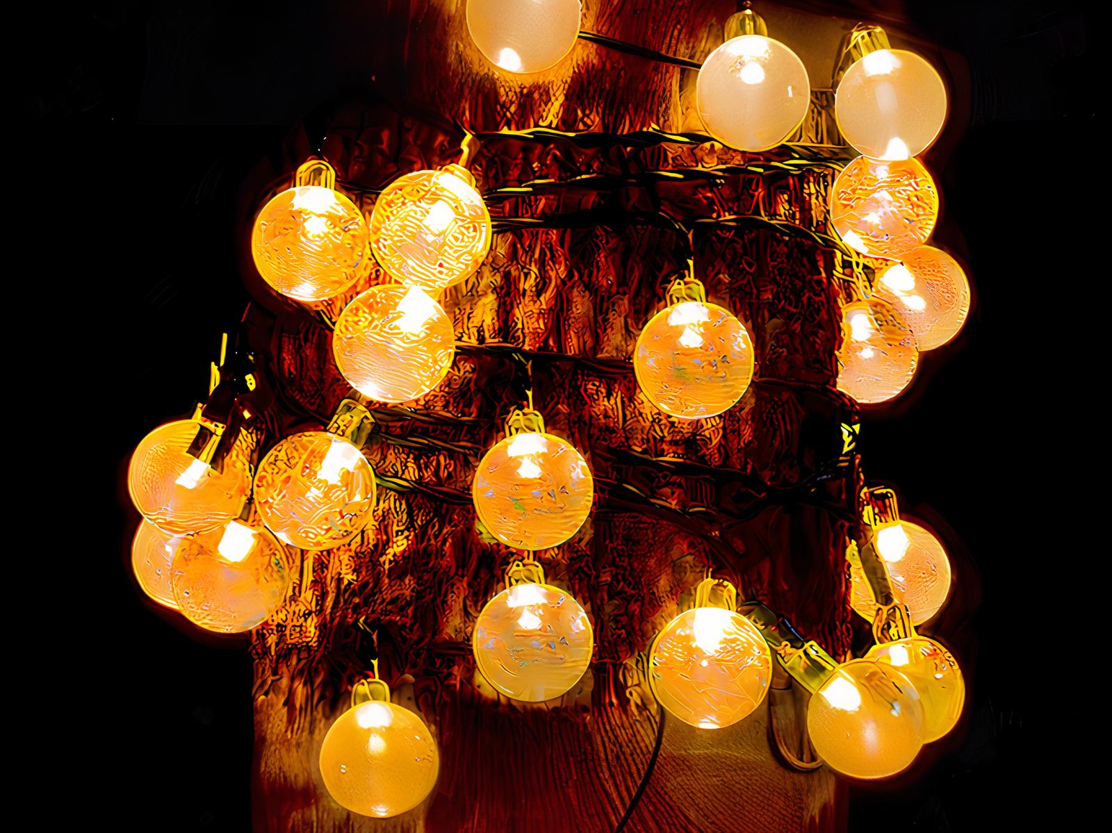 Guirlande LED solaire design et chaleureuse