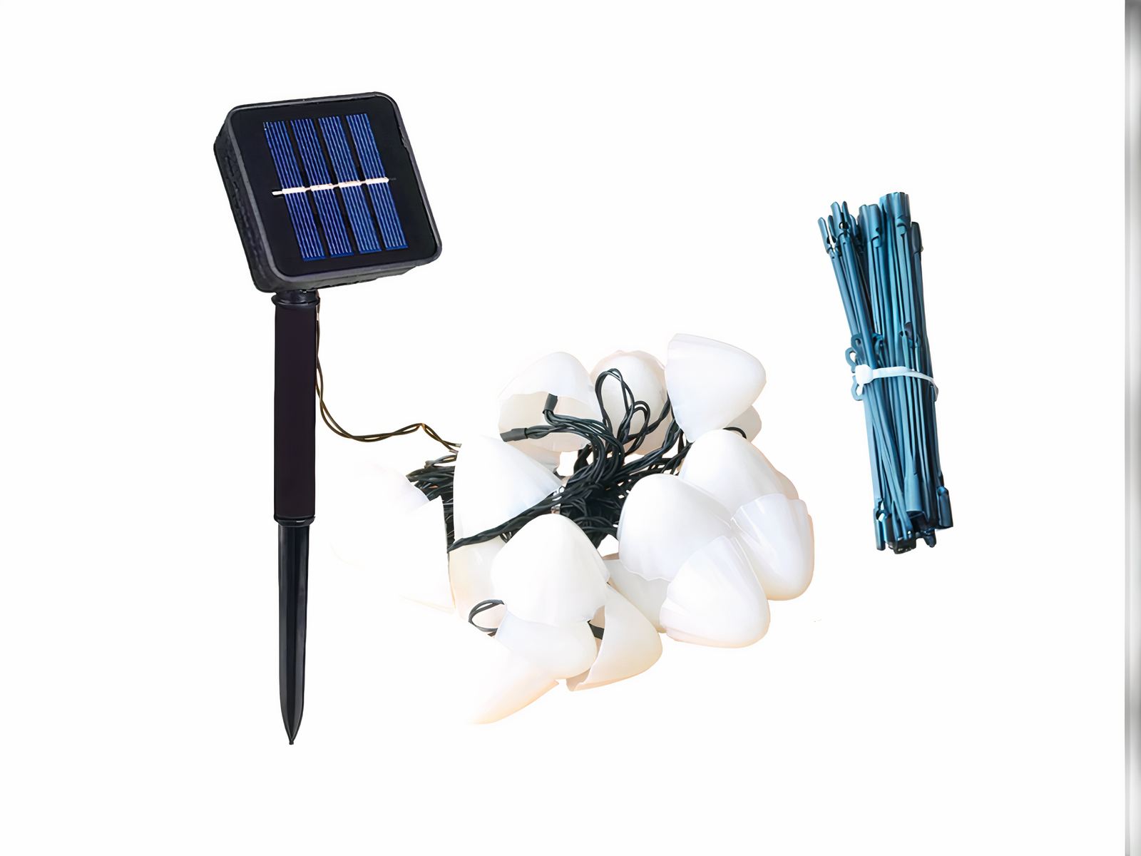 Guirlande LED solaire en forme de champignon