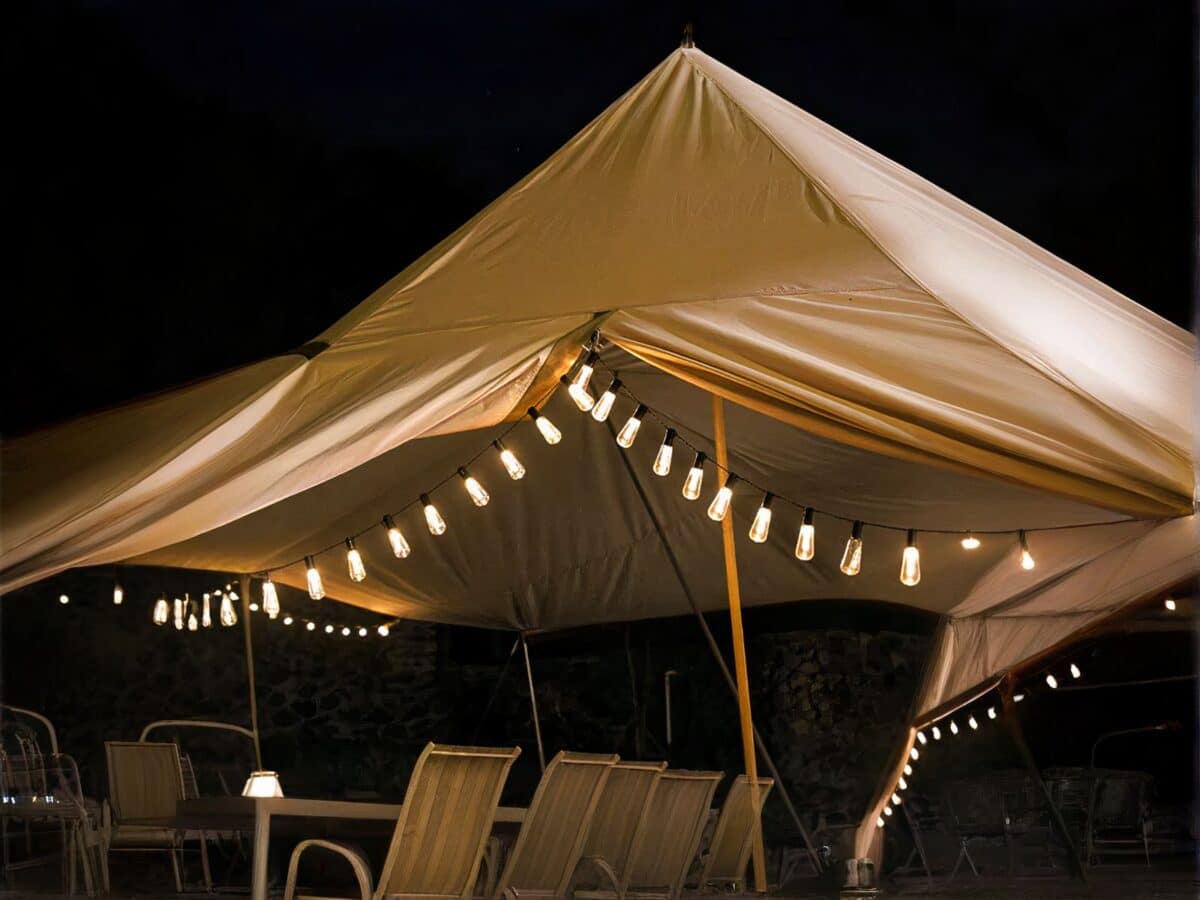 Guirlande LED solaire et étanche style vintage