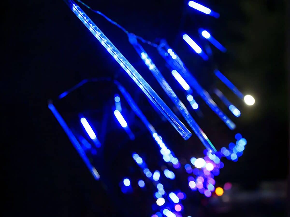 Guirlande LED solaire imperméable effet pluie