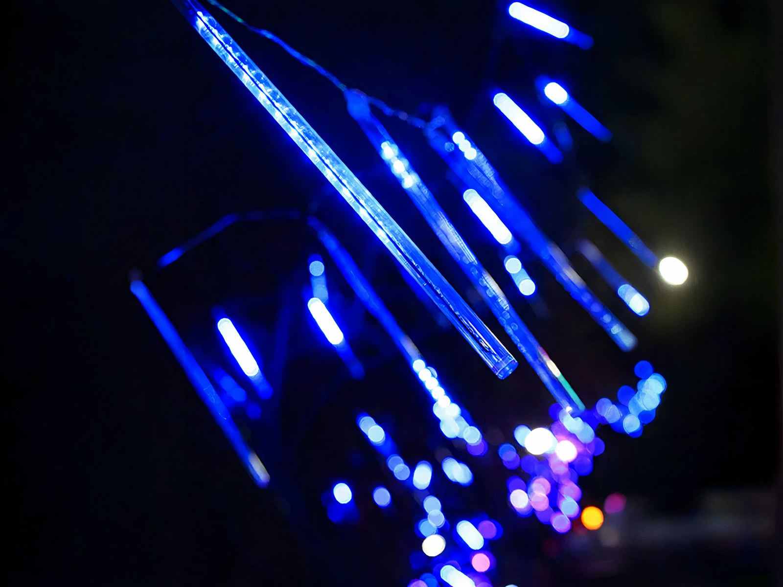 Guirlande LED solaire imperméable effet pluie