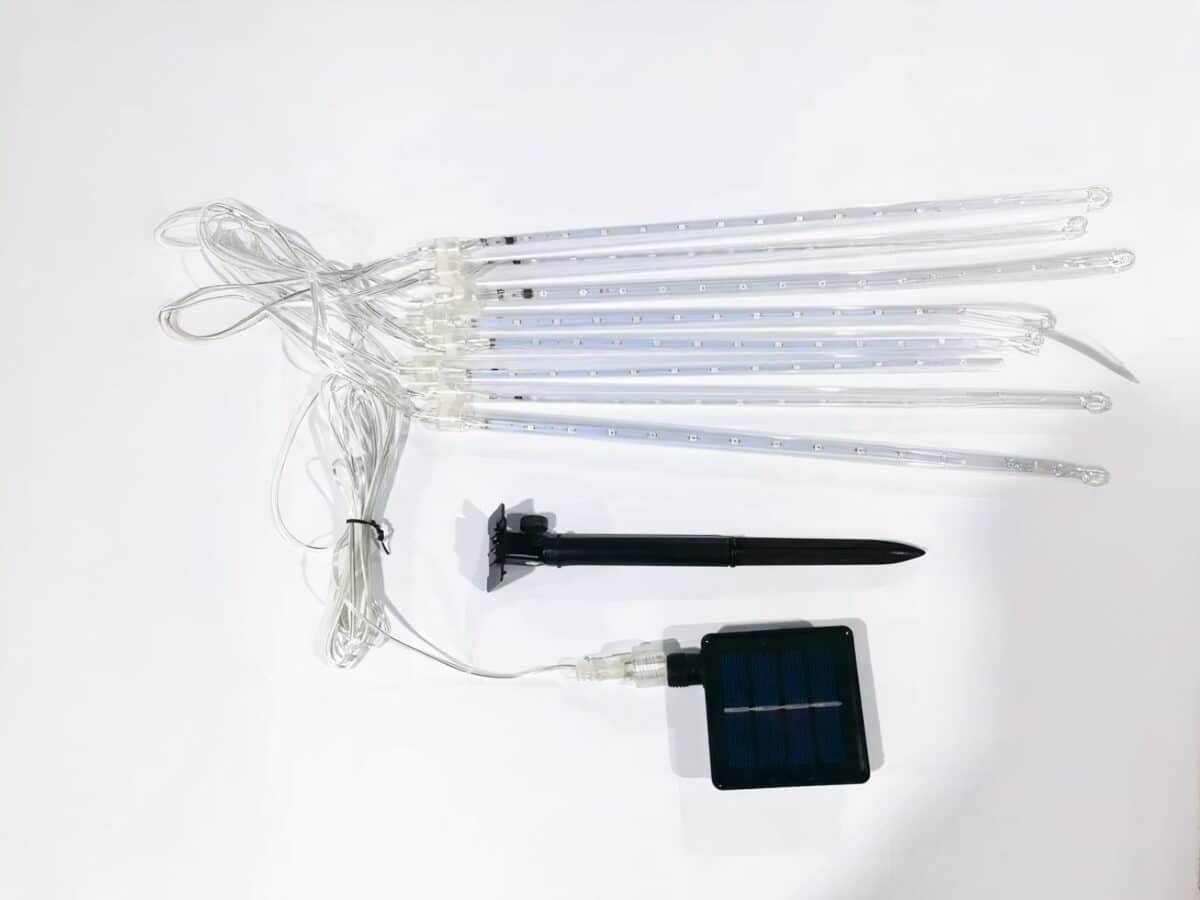Guirlande LED solaire imperméable effet pluie