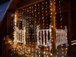 Guirlande LED solaire style rideau lumineux