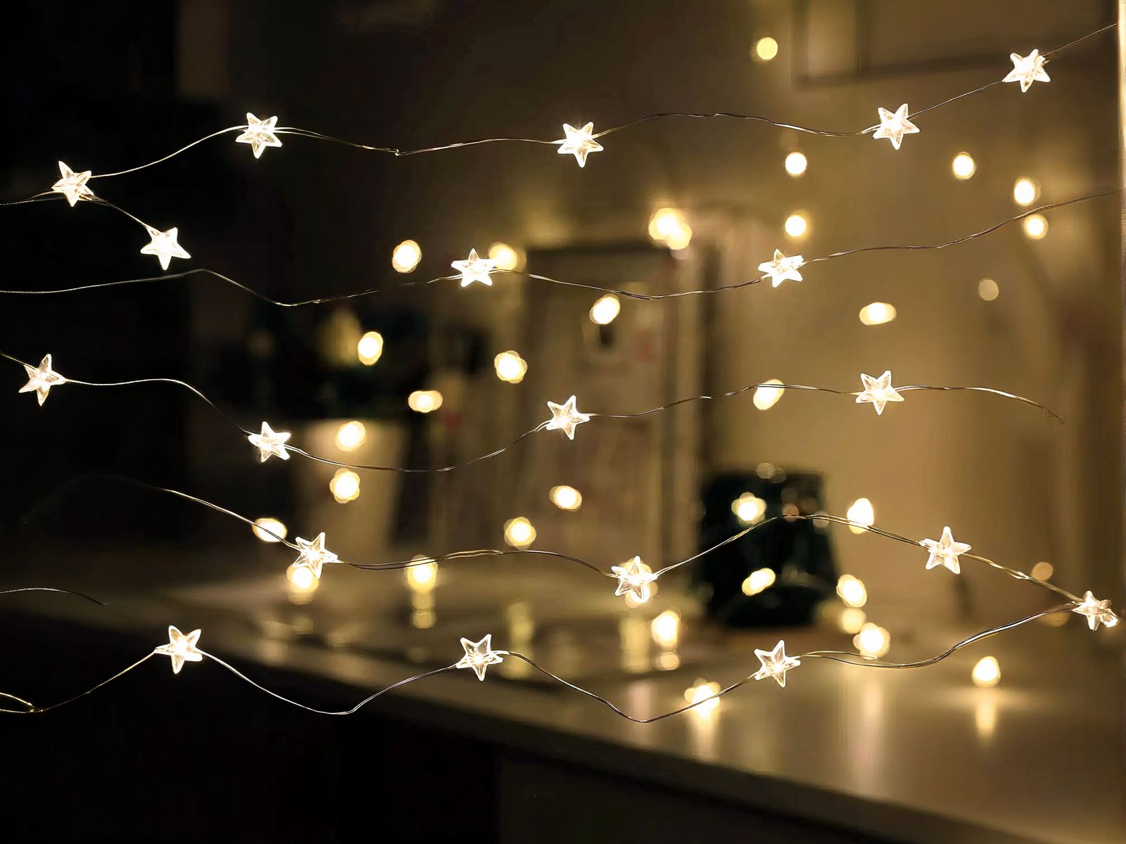 Guirlande mini LED design en forme d'étoiles