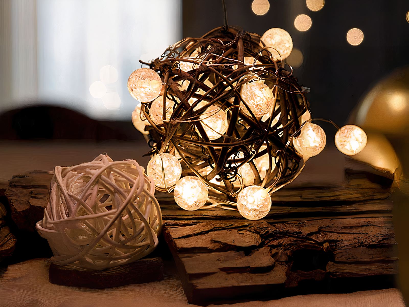 Guirlande mini LED design en forme de boules