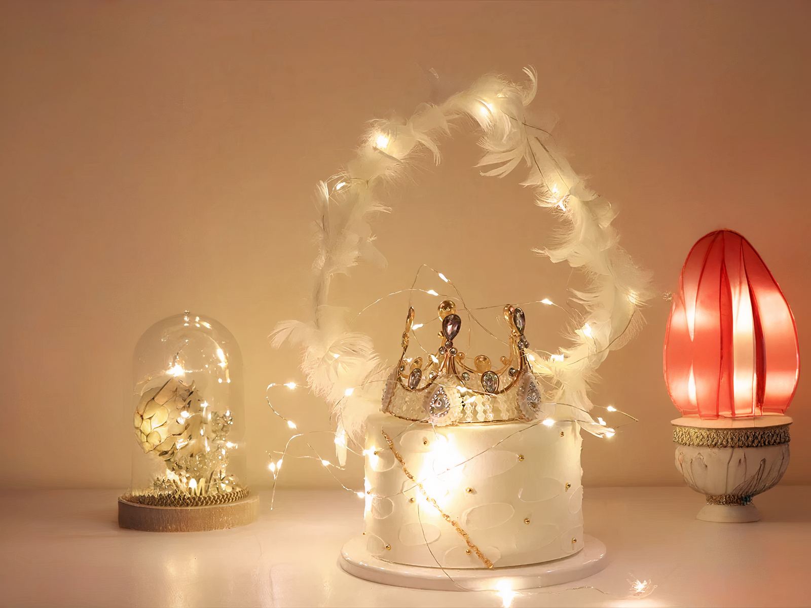 Guirlande mini LED élégante et lumineuse blanche