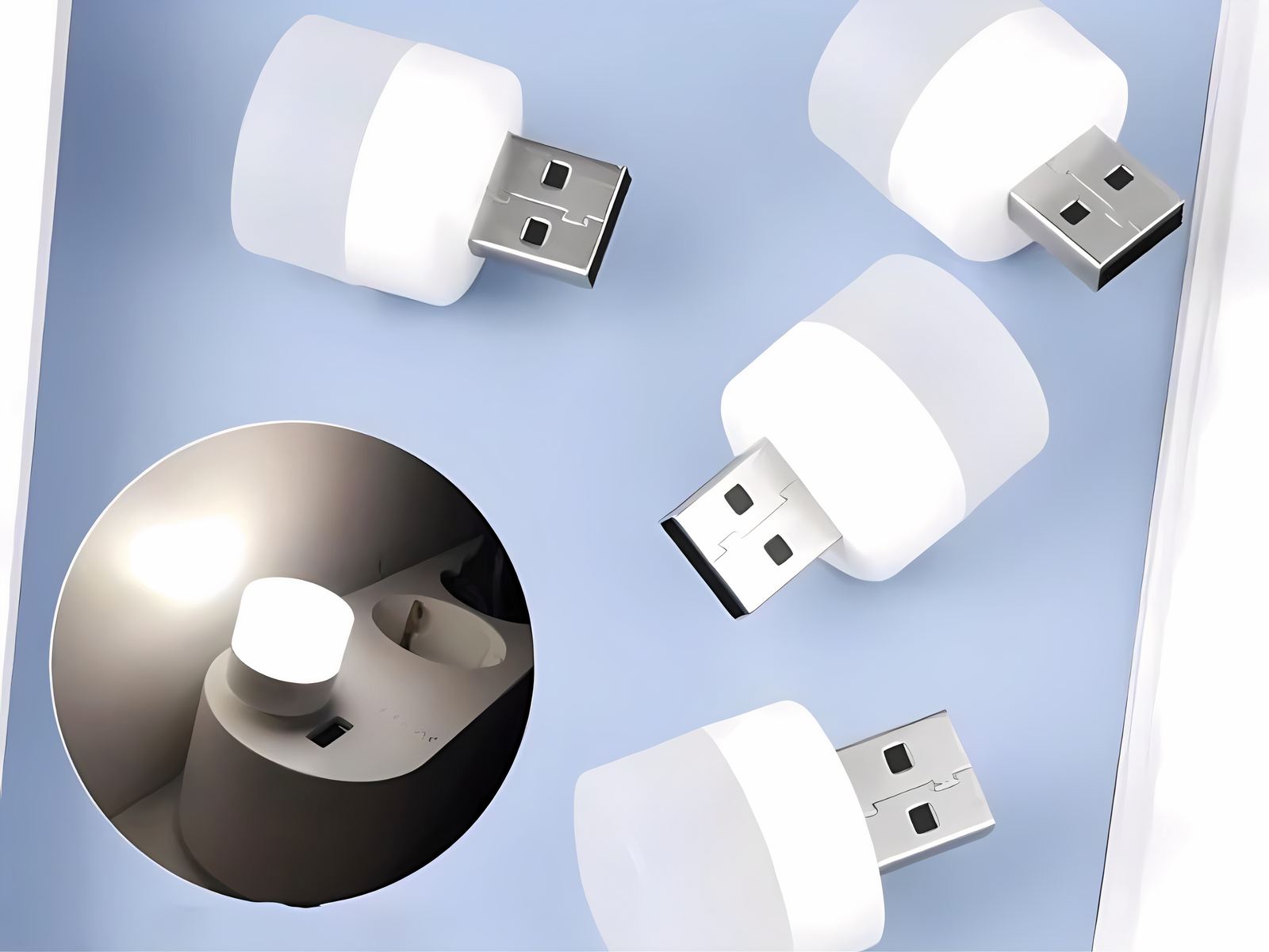 Lot de 20 mini lampes led USB avec lumière jaune Lot de 20 mini lampes led USB avec lumière jaune – Image 4