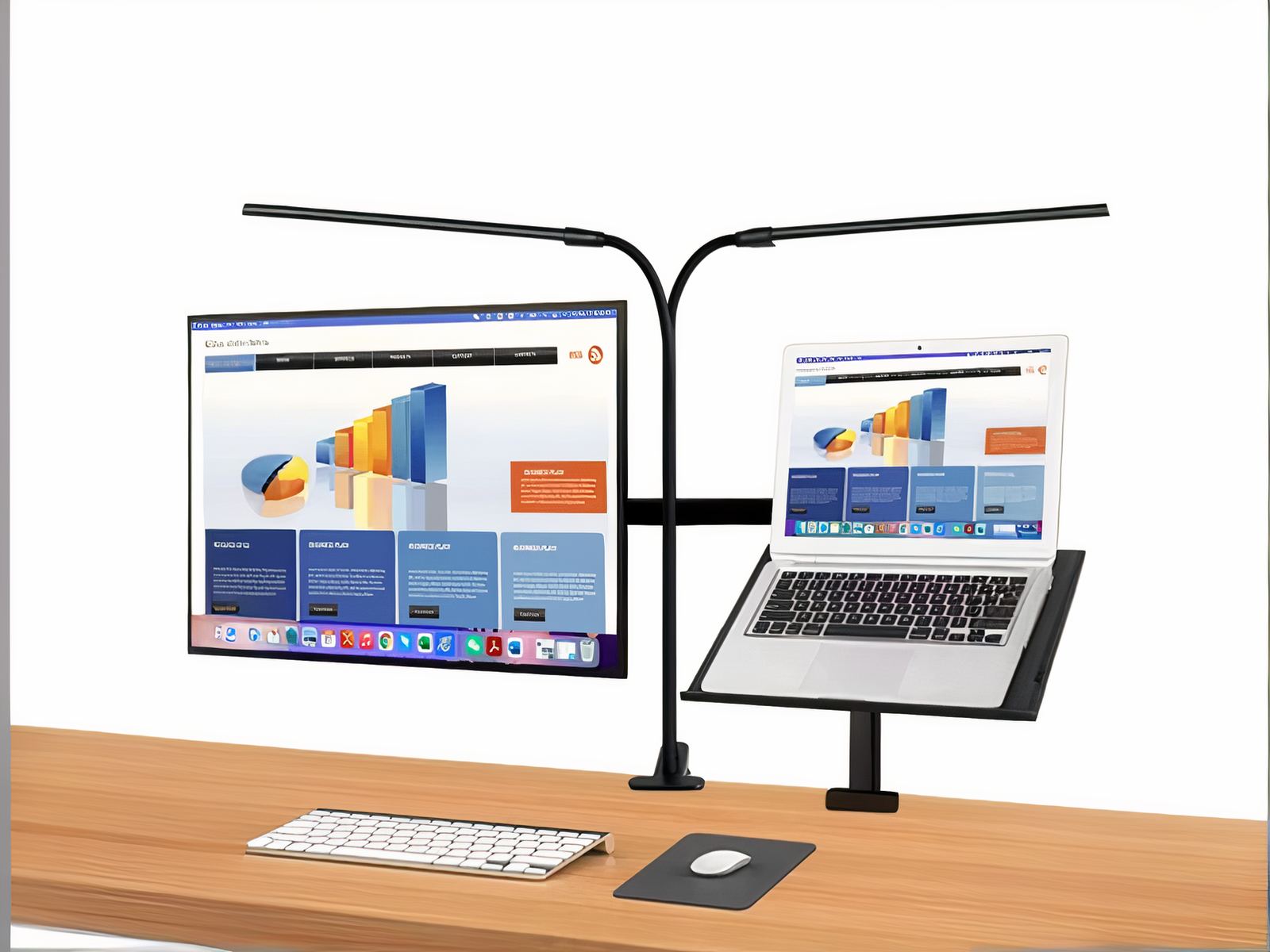 Lampe de bureau LED flexible et polyvalente