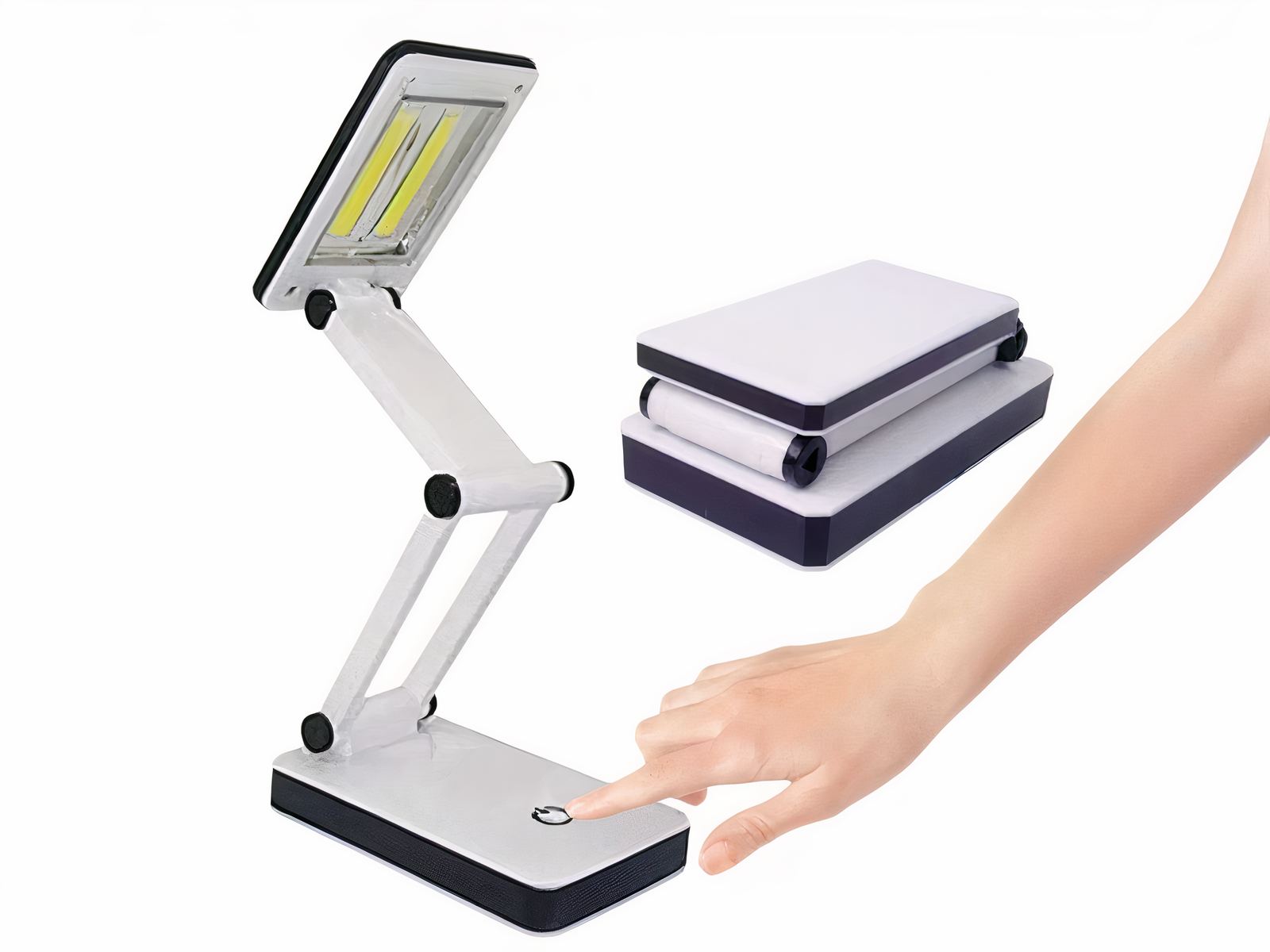 Lampe de bureau LED pliable au design futuriste