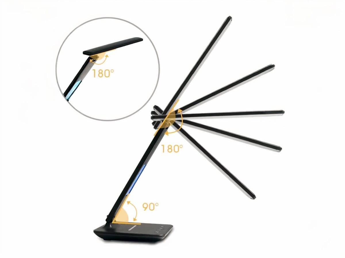 Lampe de bureau LED polyvalente et multifonction