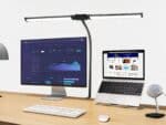Lampe de bureau LED pratique à double tête