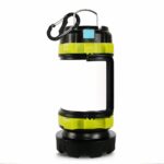 Lampe de camping LED en forme de lanterne Lampe de camping LED en forme de lanterne sur fond blanc