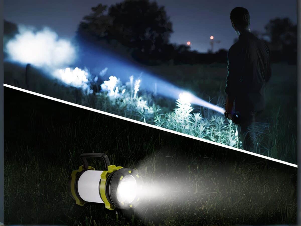 Lampe de camping LED en forme de lanterne