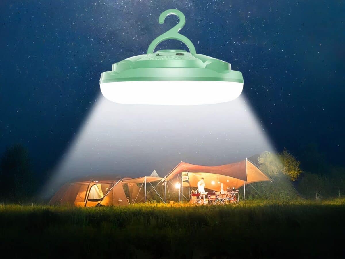 Lampe de camping LED légère et aimantée
