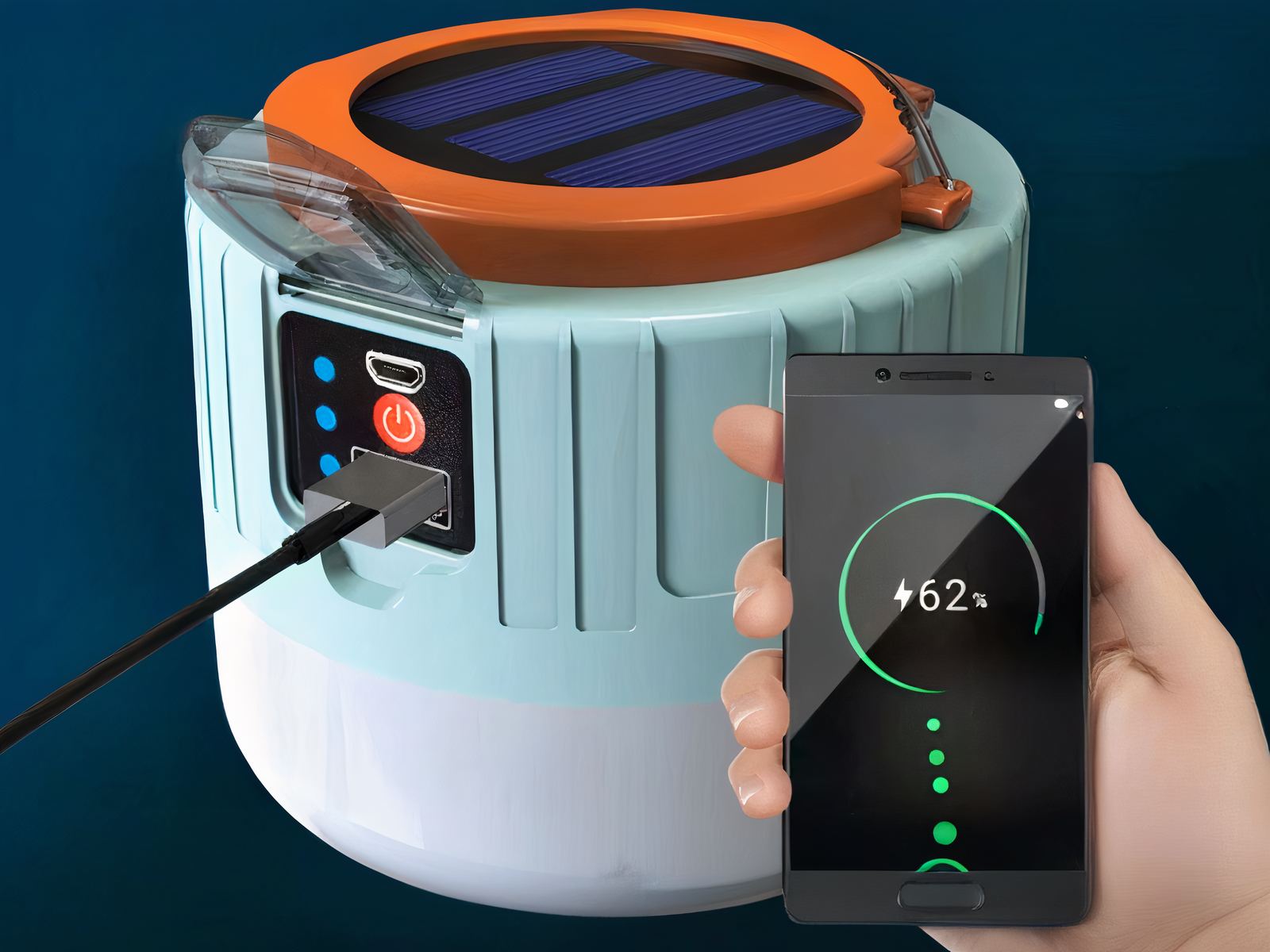 Lampe de camping LED style lanterne moderne