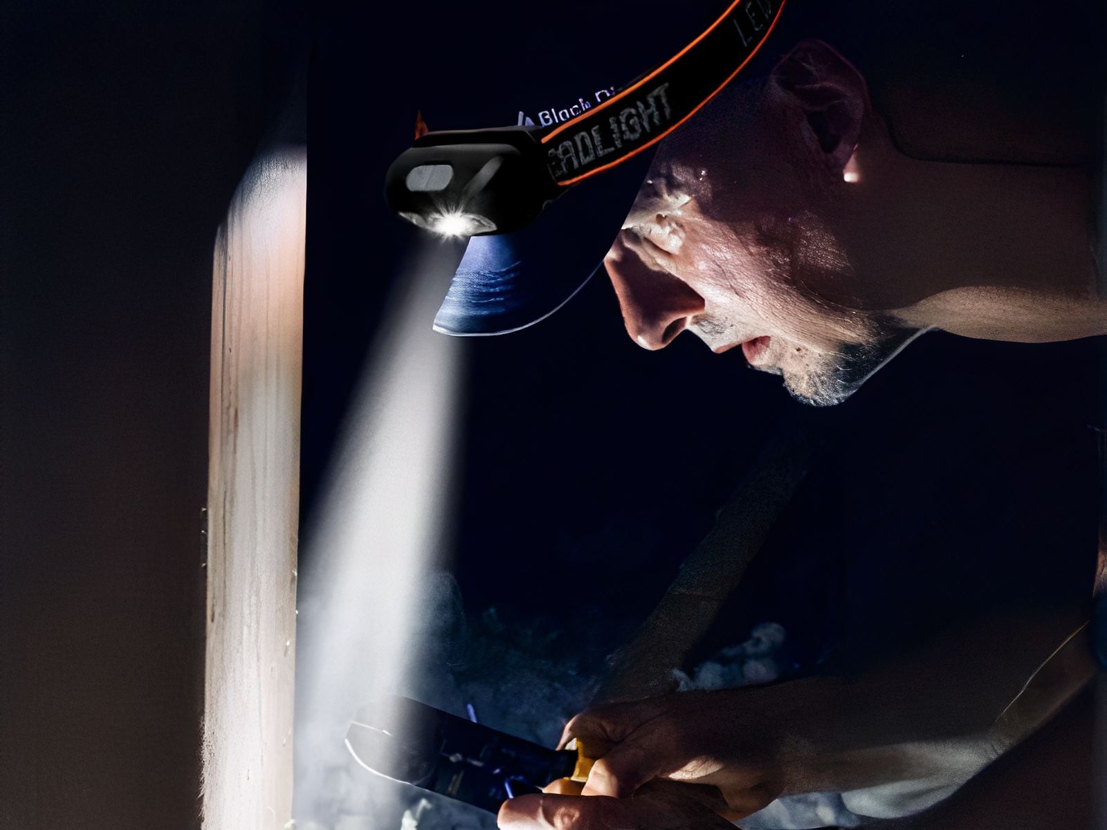 Lampe frontale LED avec batterie rechargeable