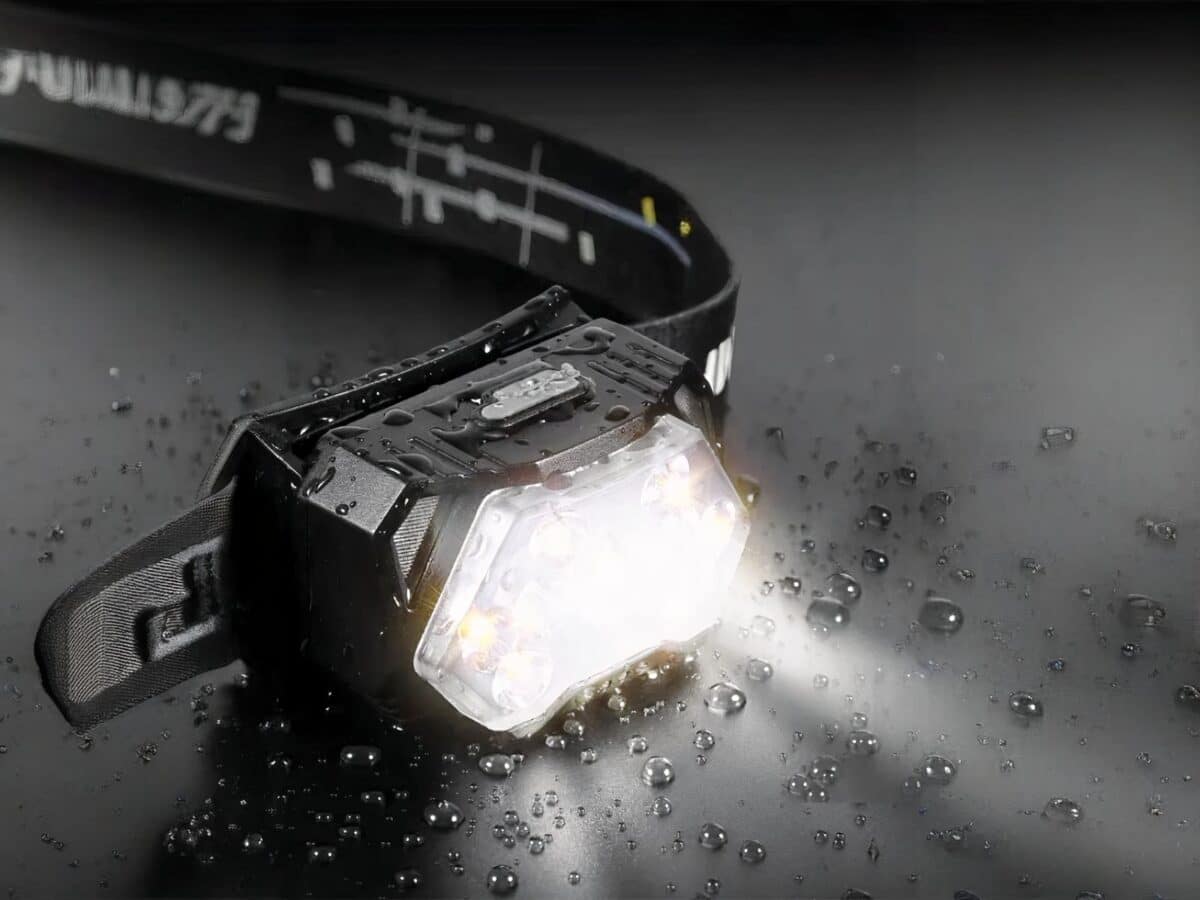 Lampe frontale LED avec capteur de mouvement