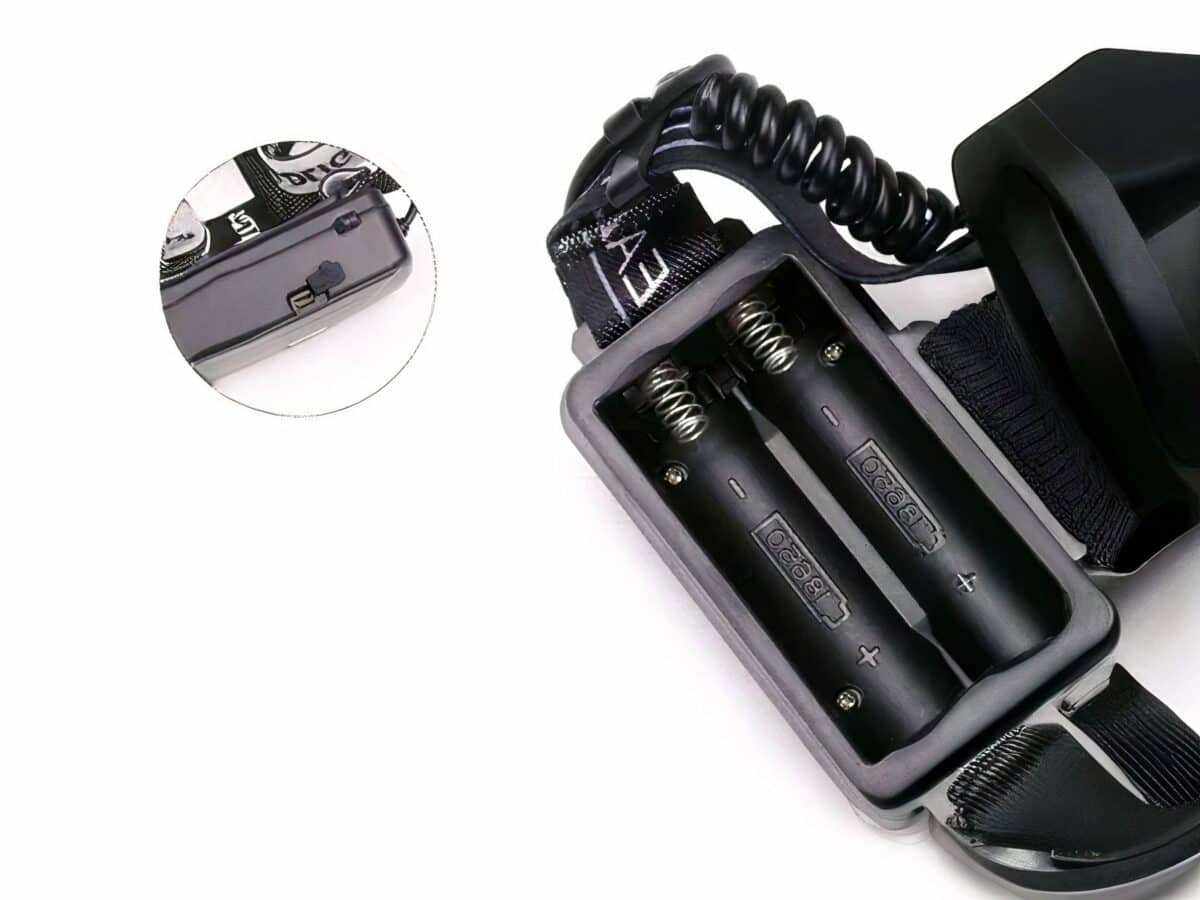 Lampe frontale LED avec faisceau lumineux réglable