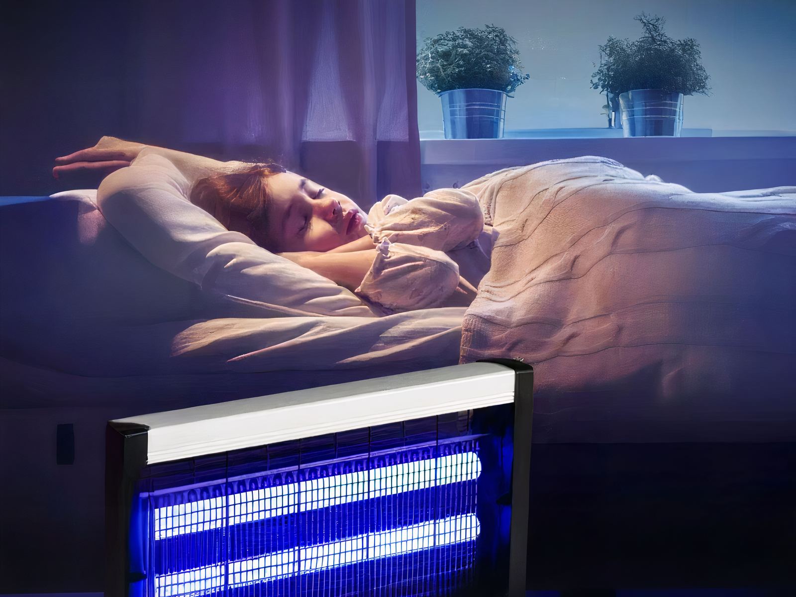 Lampe LED antimoustique efficace et silencieuse