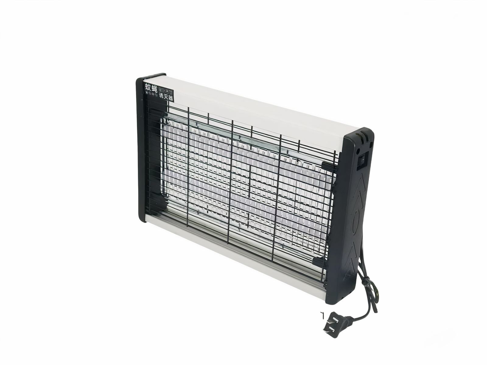 Lampe LED antimoustique efficace et silencieuse sur fond blanc