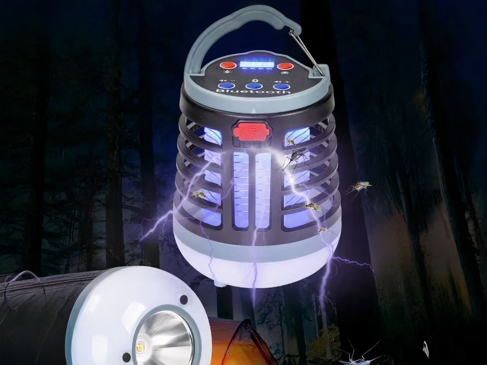 Lampe LED antimoustique portative et étanche