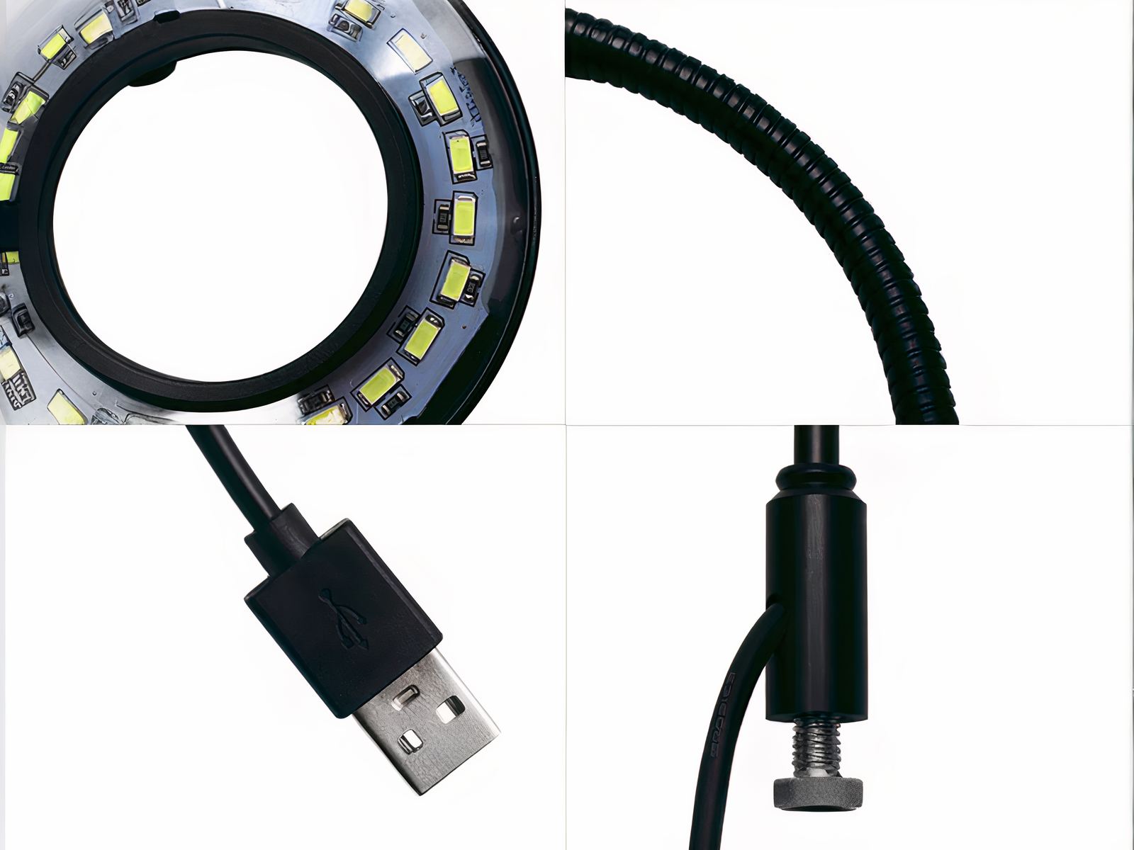 Lampe LED aquarium avec socle en bois Lampe LED aquarium avec socle en bois