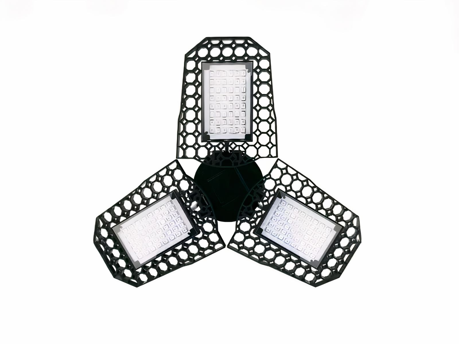 Lampe LED horticole avec trois panneaux