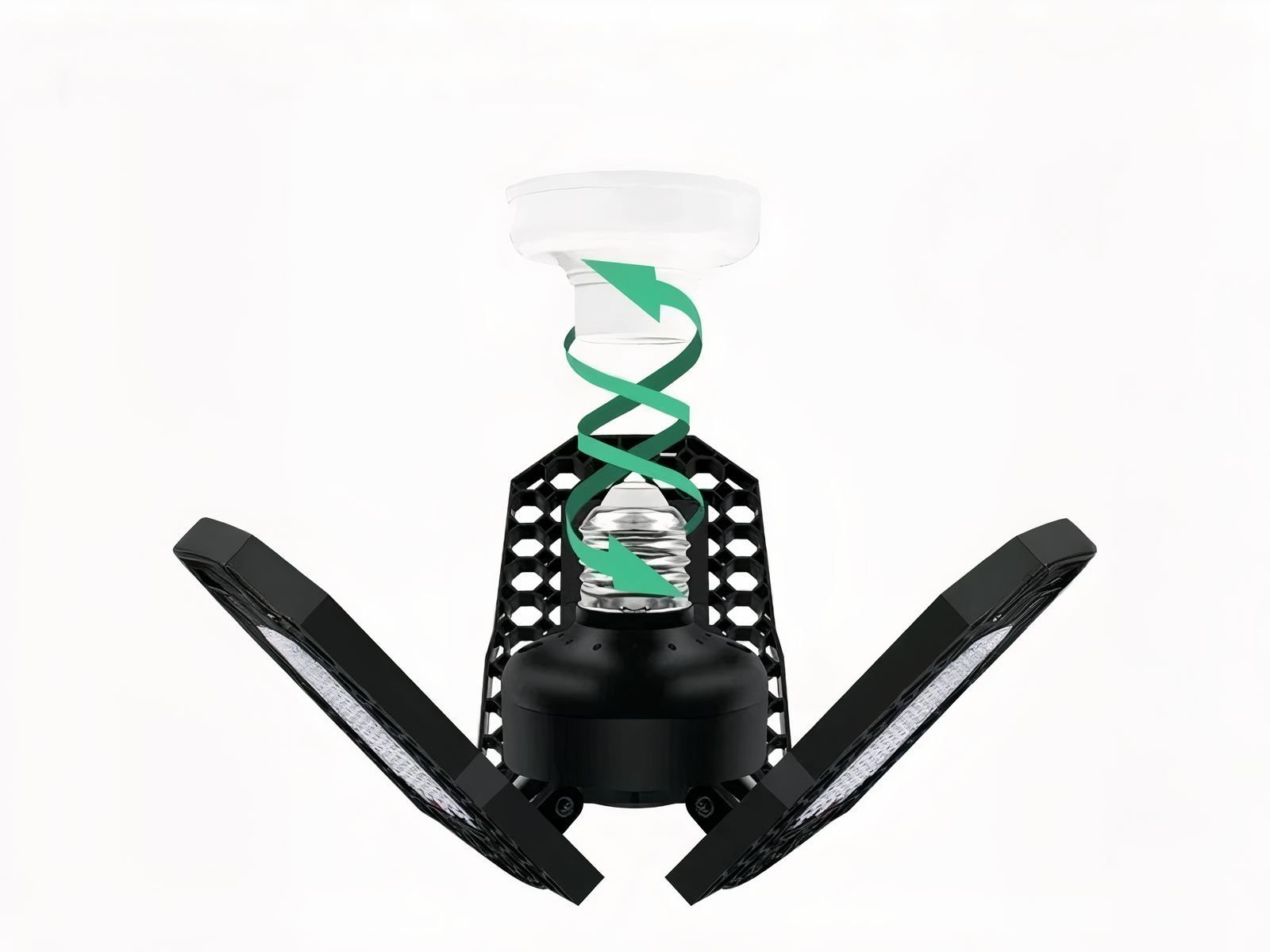 Lampe LED horticole avec trois panneaux Lampe LED horticole avec trois panneaux