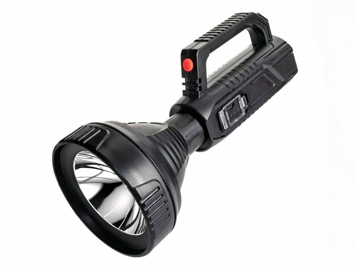 Lampe longue portée LED avec batterie rechargeable