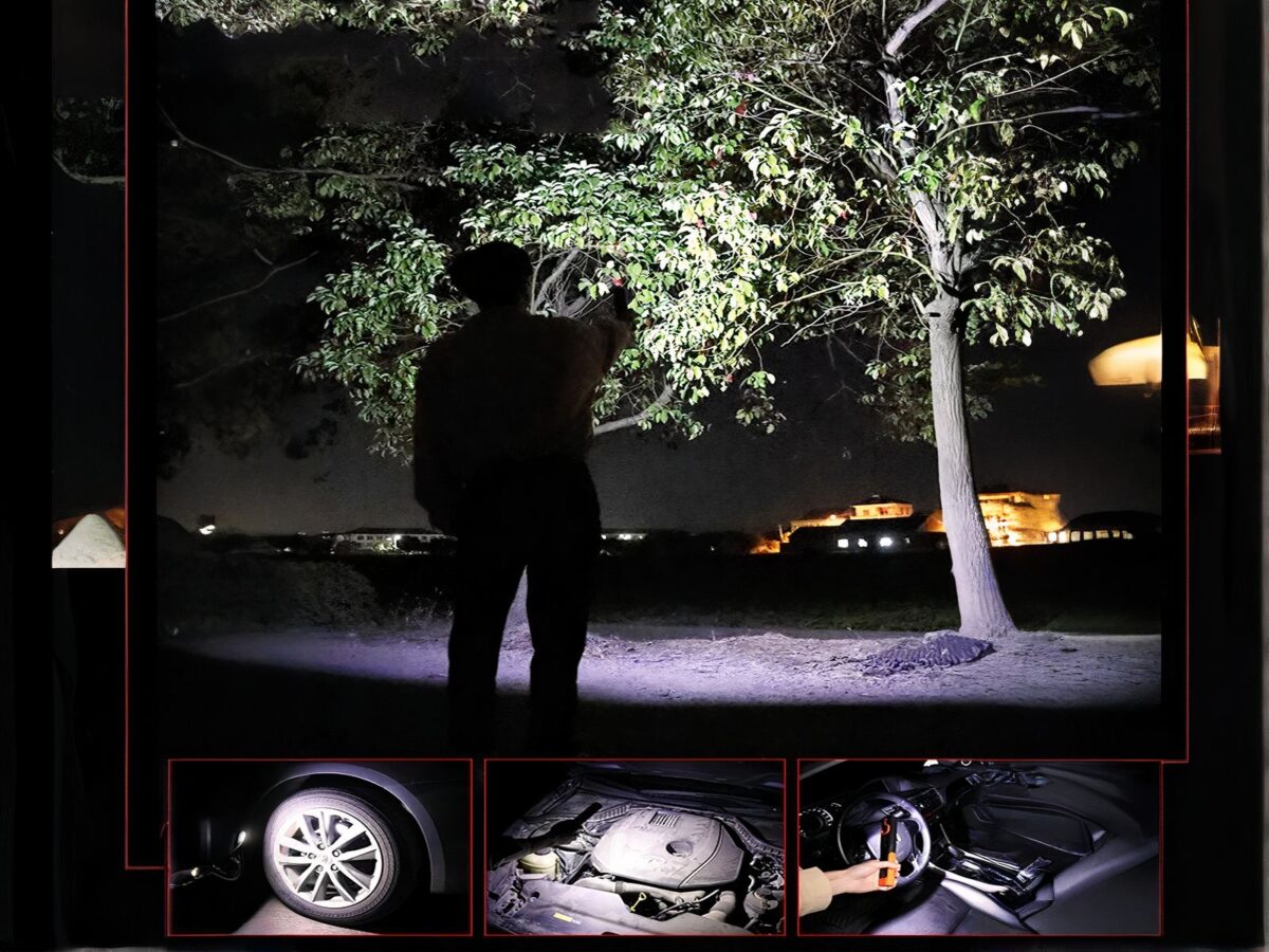 Lampe torche LED pratique et polyvalente