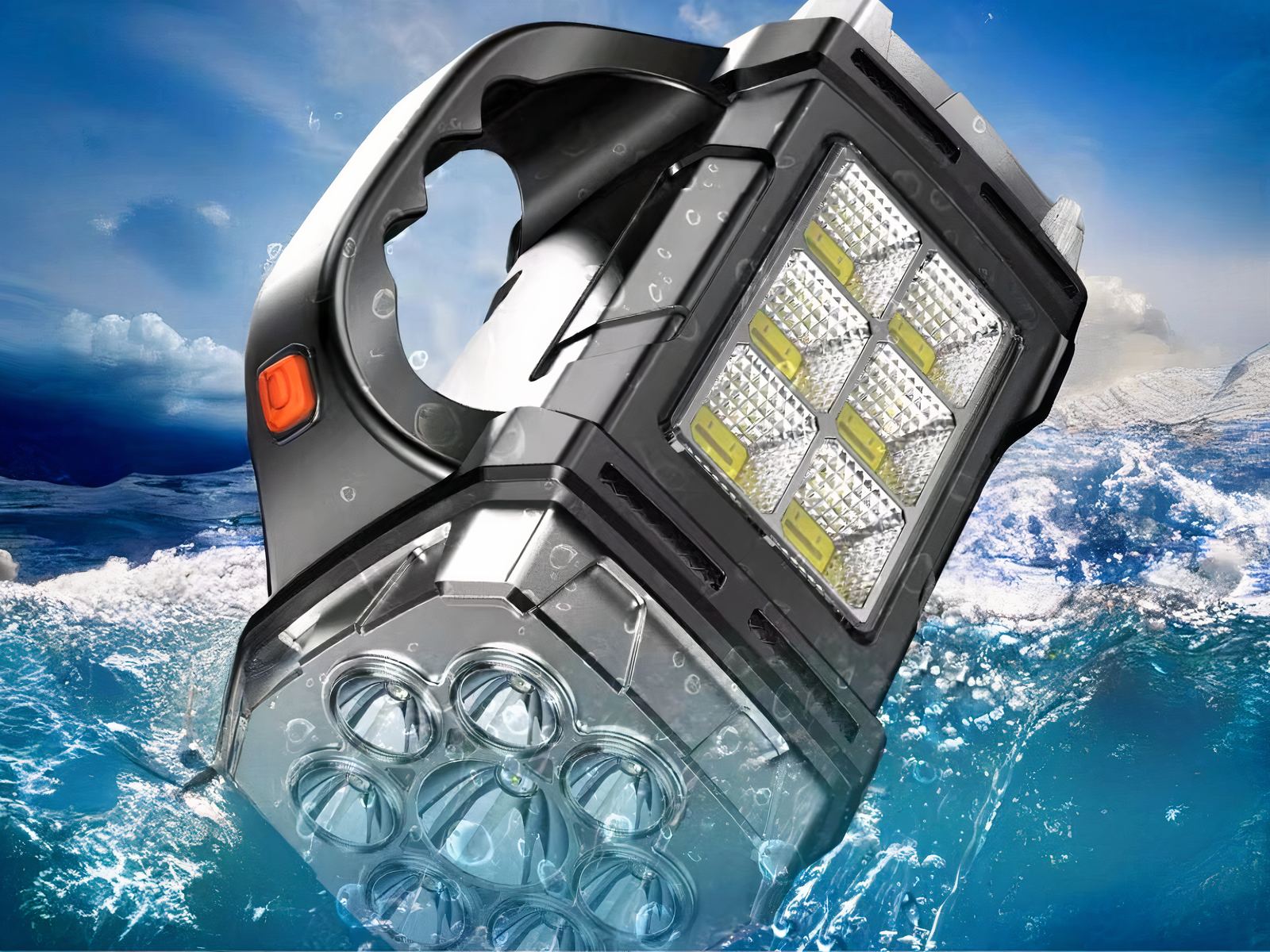 Lampe torche LED puissante et résistante