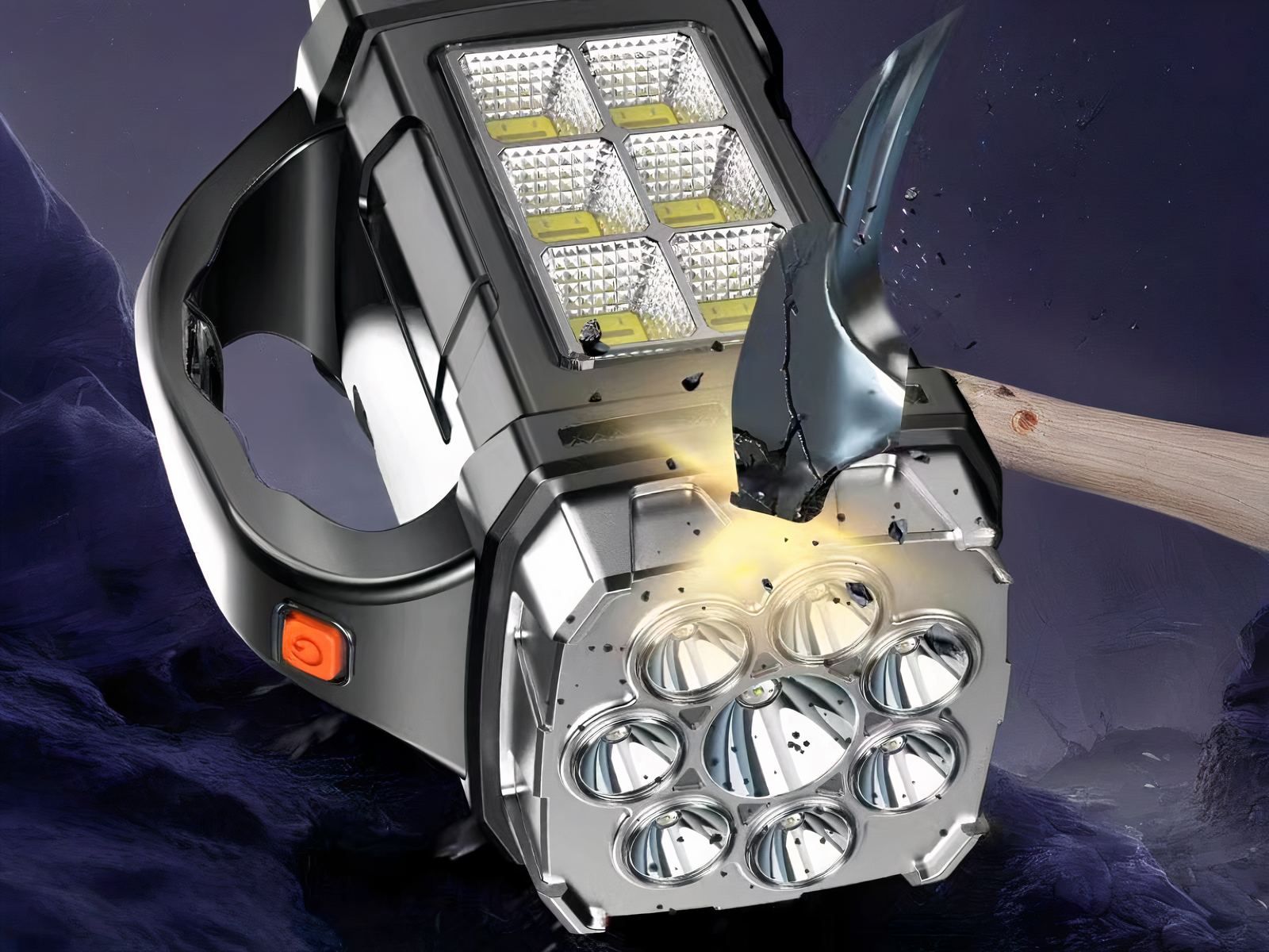 Lampe torche LED puissante et résistante