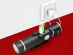 Lampe torche LED rotative avec base magnétique