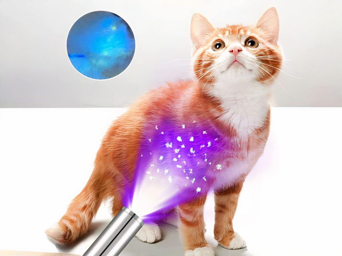 Lampe UV LED argenté en forme de stylo