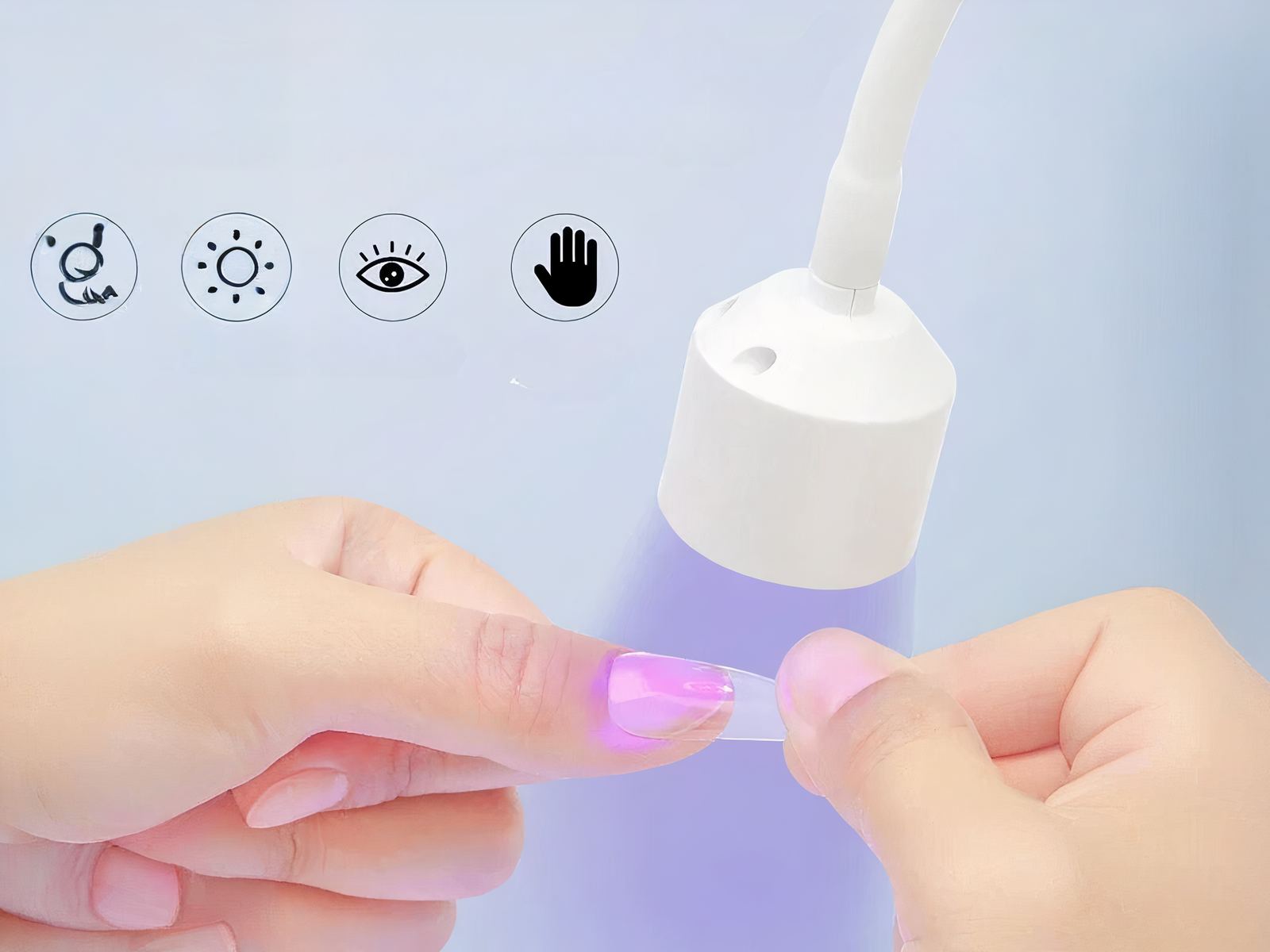 Lampe UV LED sèche ongles pratique et pliable