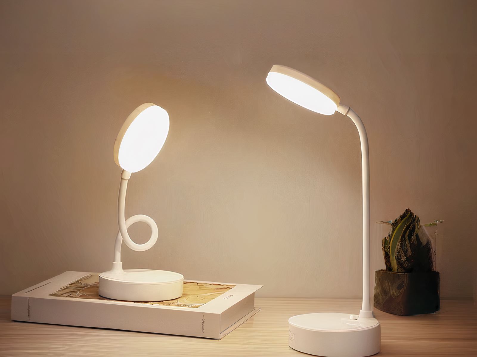 Liseuse LED rechargeable avec tige flexible